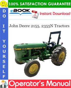 John Deere 2155, 2355N Tractors Operator's Manual