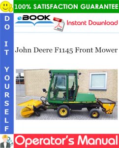 John Deere F1145 Front Mower Operator's Manual