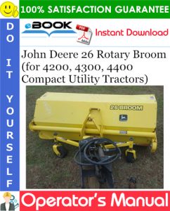 John Deere 26 Rotary Broom Operator's Manual