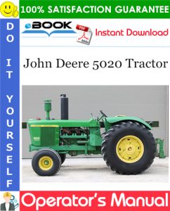 John Deere 5020 Tractor Operator's Manual