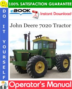 John Deere 7020 Tractor Operator's Manual