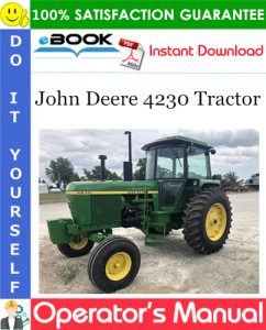 John Deere 4230 Tractor Operator's Manual