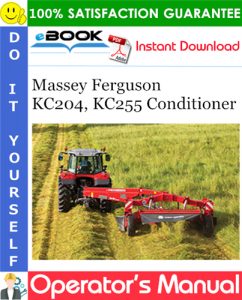 Massey Ferguson KC204, KC255 Conditioner Operator's Manual