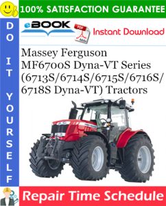 Massey Ferguson MF6700S Dyna-VT Series (6713S/6714S/6715S/6716S/6718S Dyna-VT) Tractors