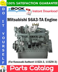 Mitsubishi S6A3-TA Engine Parts Catalog