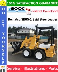 Komatsu SK05-1 Skid Steer Loader Parts Manual (S/N 5418 and up)