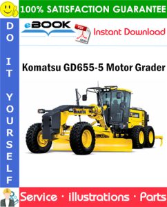 Komatsu GD655-5 Motor Grader Parts Manual (S/N B40001 and up)