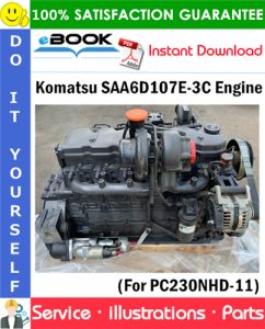 Komatsu SAA6D107E-3C Engine Parts Manual (S/N 22209095 and up)