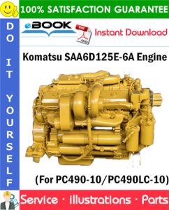 Komatsu SAA6D125E-6A Engine Parts Manual (S/N 760238 and up)