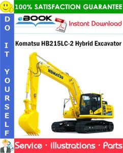 Komatsu HB215LC-2 Hybrid Excavator Parts Manual (S/N 50001 and up)