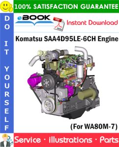 Komatsu SAA4D95LE-6CH Engine Parts Manual (S/N 705134 and up)