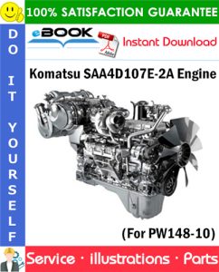 Komatsu SAA4D107E-2A Engine Parts Manual (S/N 22130100 and Up)