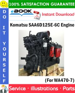 Komatsu SAA6D125E-6C Engine Parts Manual (S/N 760611 and up)