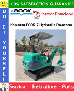 Komatsu PC05-7 Hydraulic Excavator Parts Manual (S/N F20001 and up)