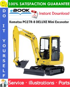 Komatsu PC27R-8 DELUXE Mini Excavator Parts Manual (S/N F31103 and up)