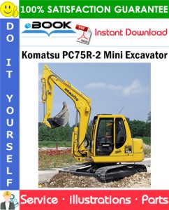 Komatsu PC75R-2 Mini Excavator Parts Manual (S/N 22E5200763 and up)