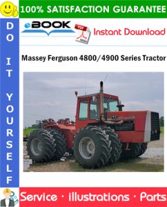 Massey Ferguson 4800/4900 Series Tractor Parts Manual