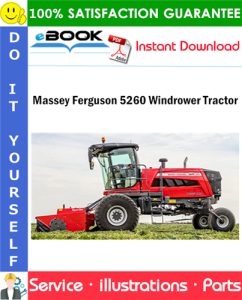 Massey Ferguson 5260 Windrower Tractor Parts Manual (Export Version)