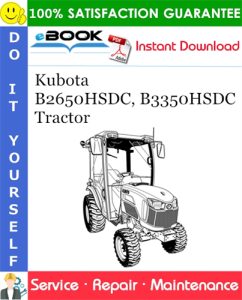 Kubota B2650HSDC, B3350HSDC Tractor