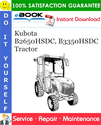 Kubota B2650HSDC, B3350HSDC Tractor