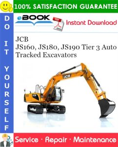 JCB JS160, JS180, JS190 Tier 3 Auto Tracked Excavators