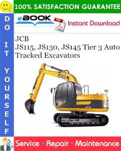 JCB JS115, JS130, JS145 Tier 3 Auto Tracked Excavators