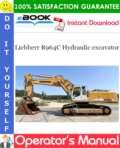 Liebherr R964C Hydraulic excavator Operator's Manual