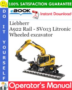 Liebherr A922 Rail - SV013 Litronic Wheeled excavator