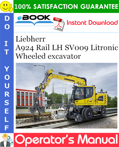 Liebherr A924 Rail LH SV009 Litronic Wheeled excavator