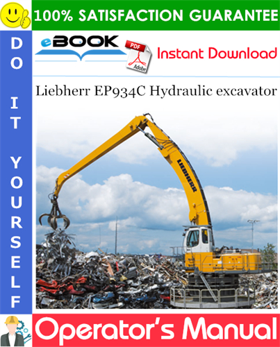 Liebherr EP934C Hydraulic excavator Operator's Manual